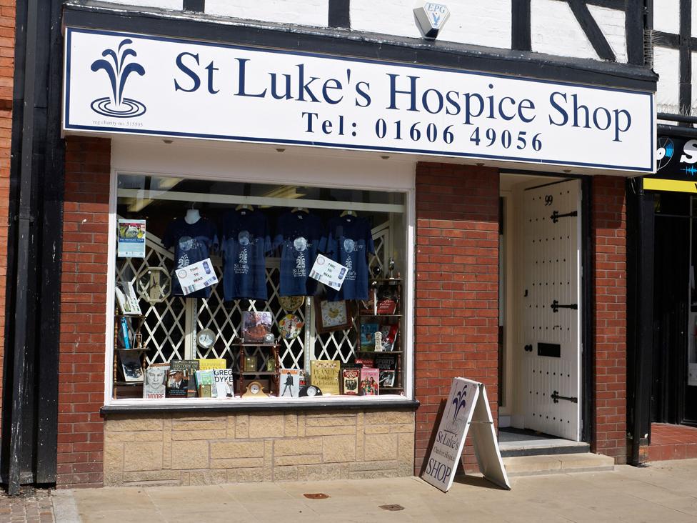 St Luke's hospice shop, Northwich, Cheshire