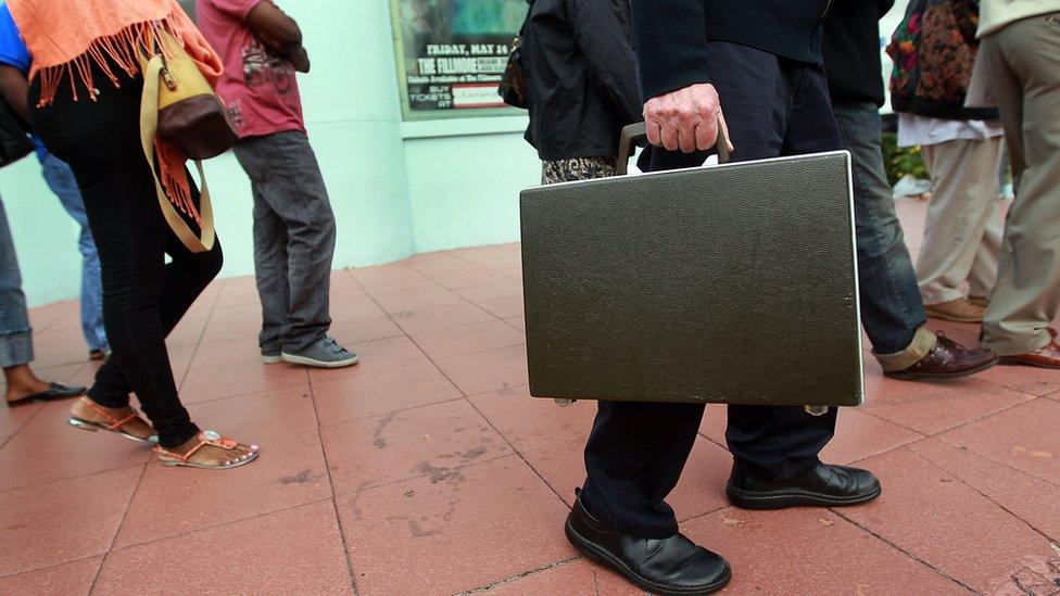 Man with briefcase