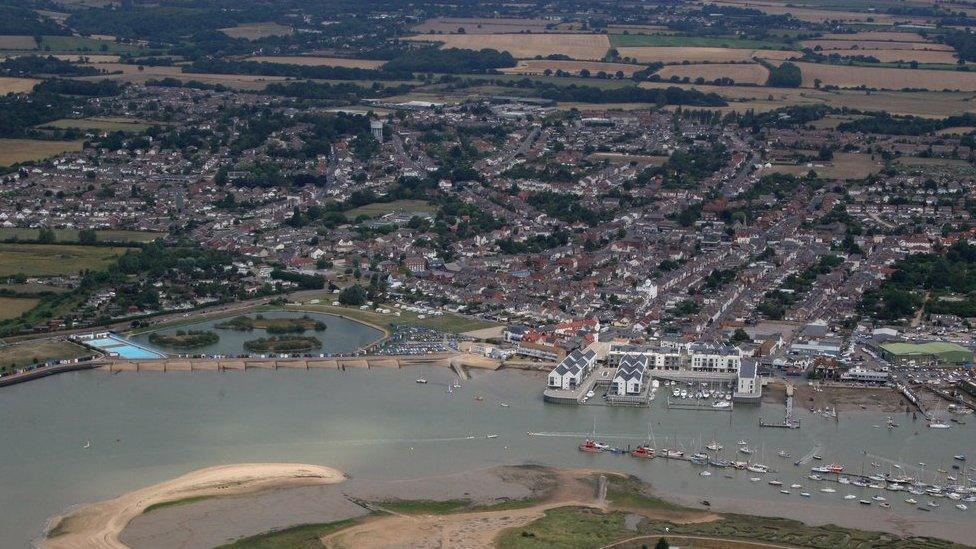 Aerial photograph of Brightlingsea