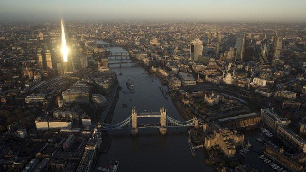 London aerial view