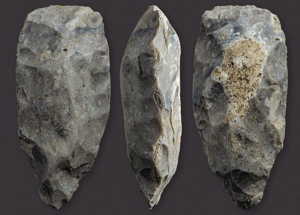 A Neolithic axe head found in Dorset AONB