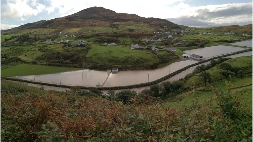 GAA pitch submerged