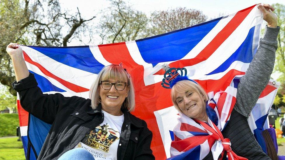 Women with Union Jack