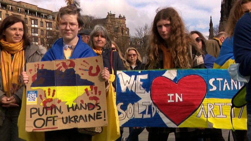 Rally in Edinburgh