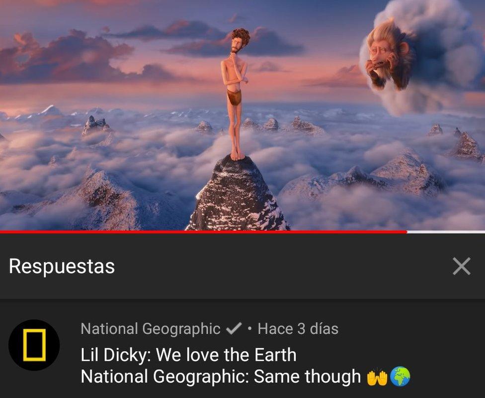 National Geographic's comment on the Lil Dicky video