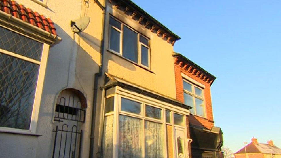 Picture of house after the fire