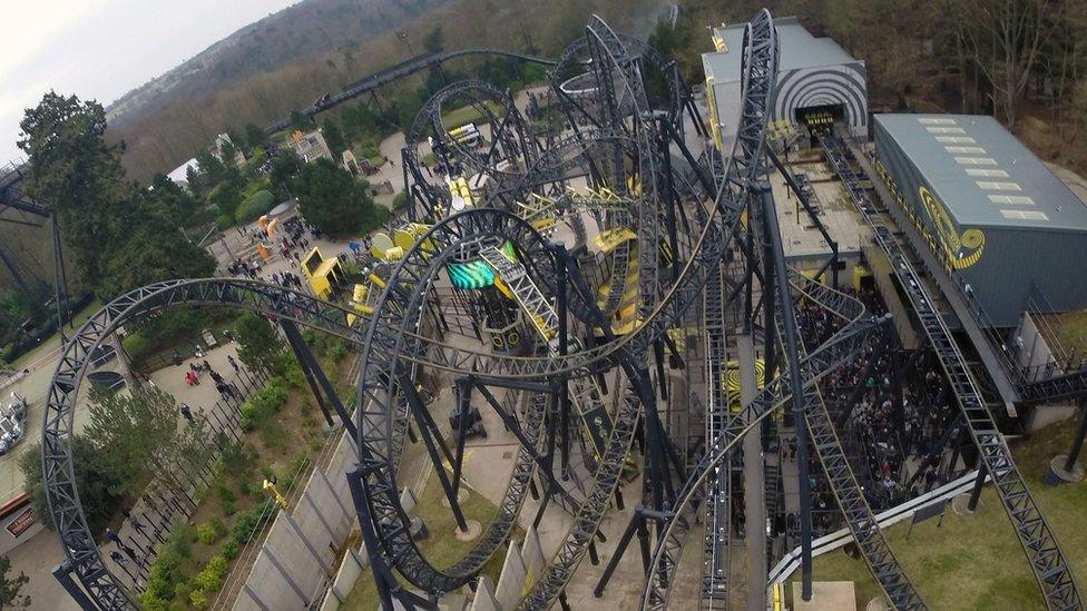 The Smiler ride at Alton Towers