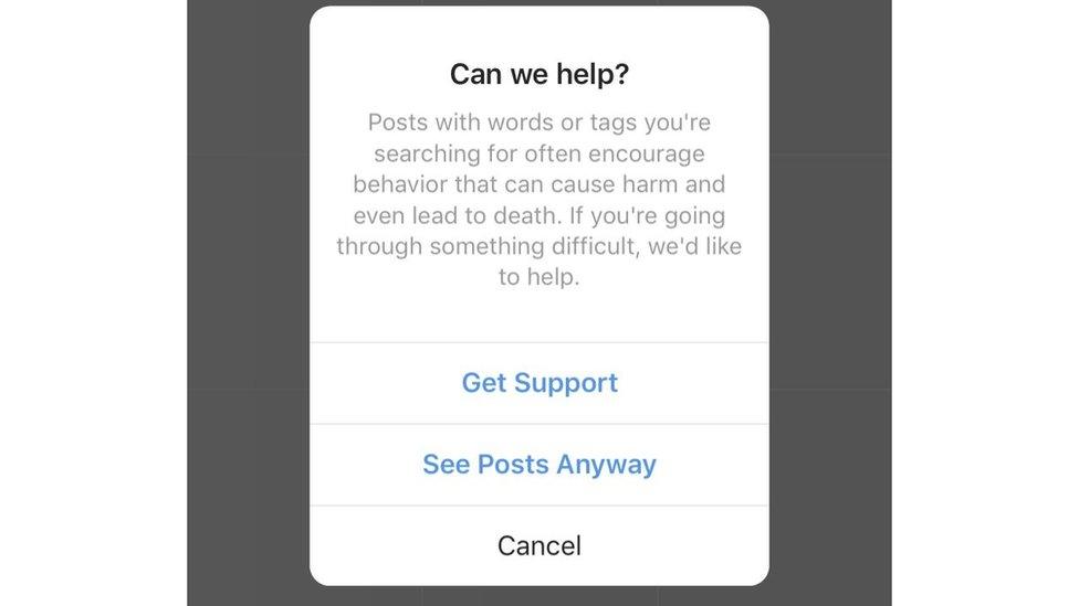 Instagram pop-up