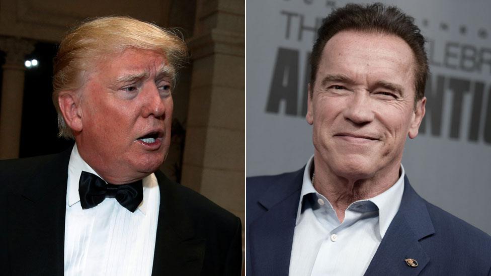 Donald Trump and Arnold Schwarzenegger