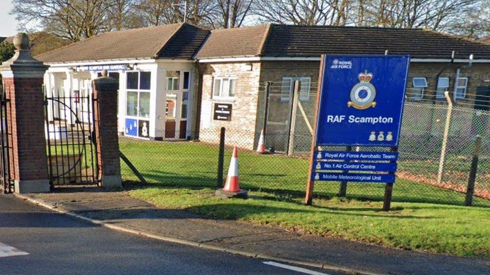 Entrance to RAF Scampton