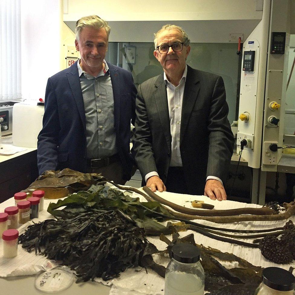 Dr Mark Dorris (left) and David Mackie of Marine Biopolymers Ltd (MBL)