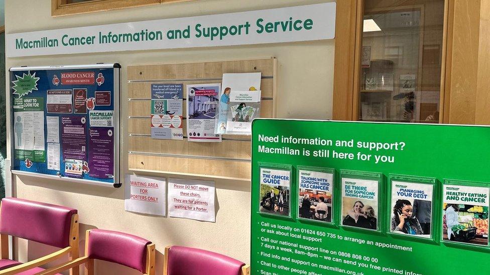 Macmillan cancer information centre at Noble's Hospital