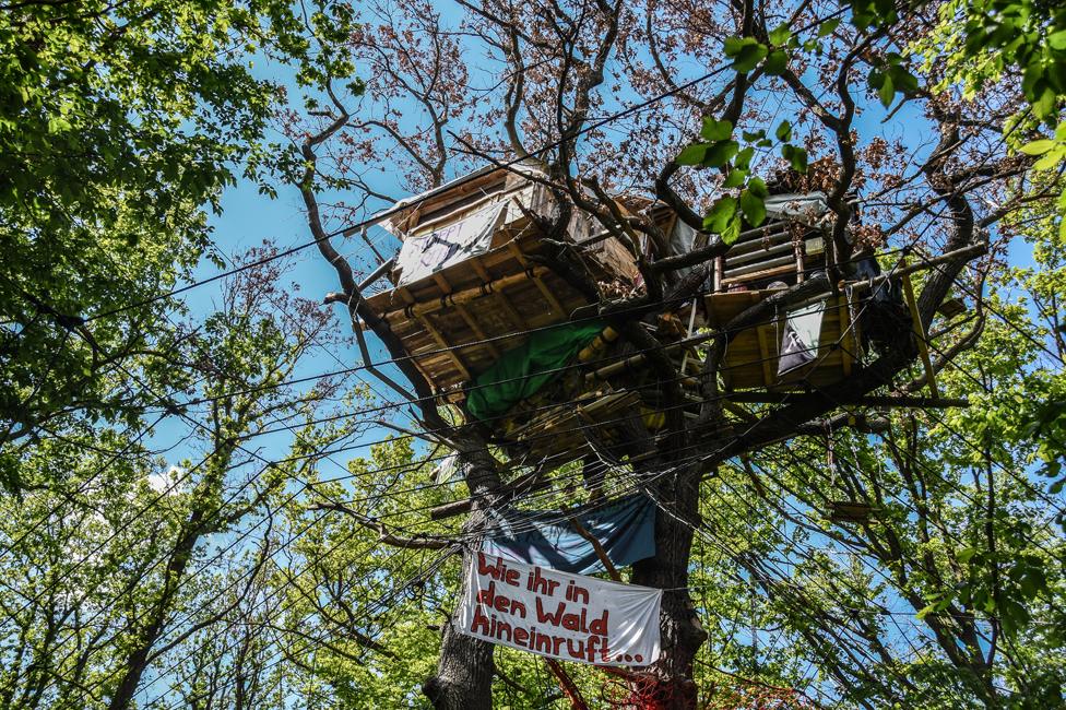 Treehouse in the Hambacher forest