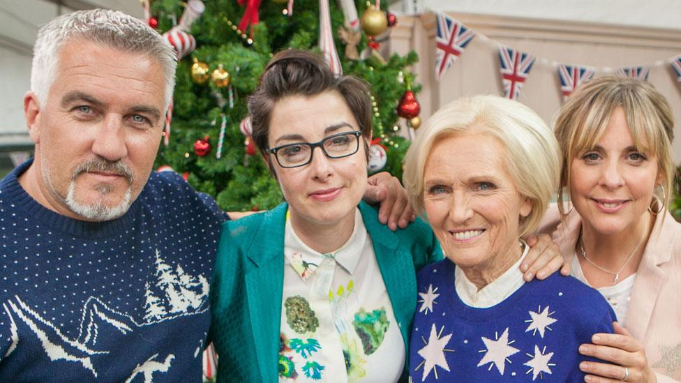 Paul Hollywood, Sue Perkins, Mary Berry and Mel Giedroyc