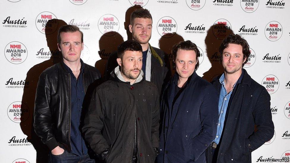 The Maccabees at the NME Awards 2016