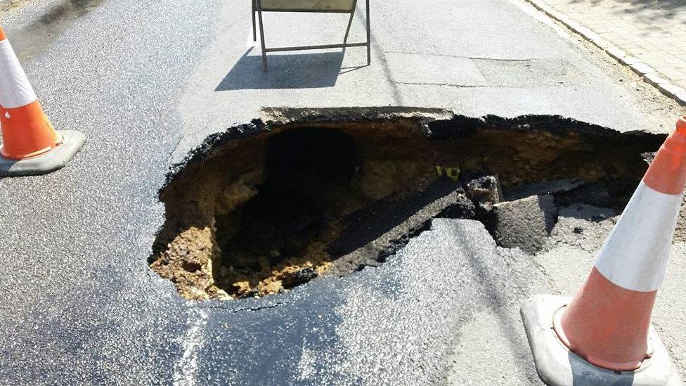 Garsington sinkhole