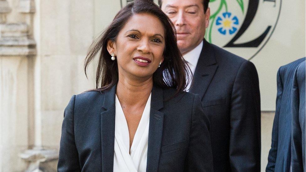 Gina Miller outside the Supreme Court