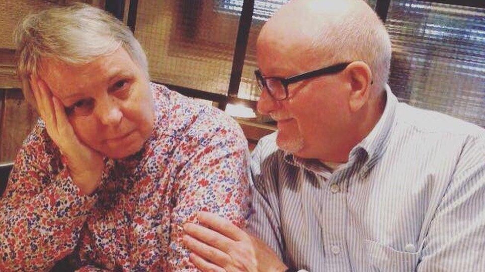 Janet Williams with her husband