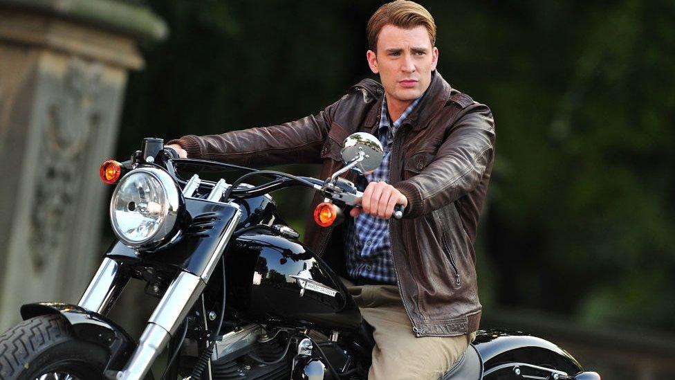 Chris-Evans-who-plays-Captain-America-on-location.