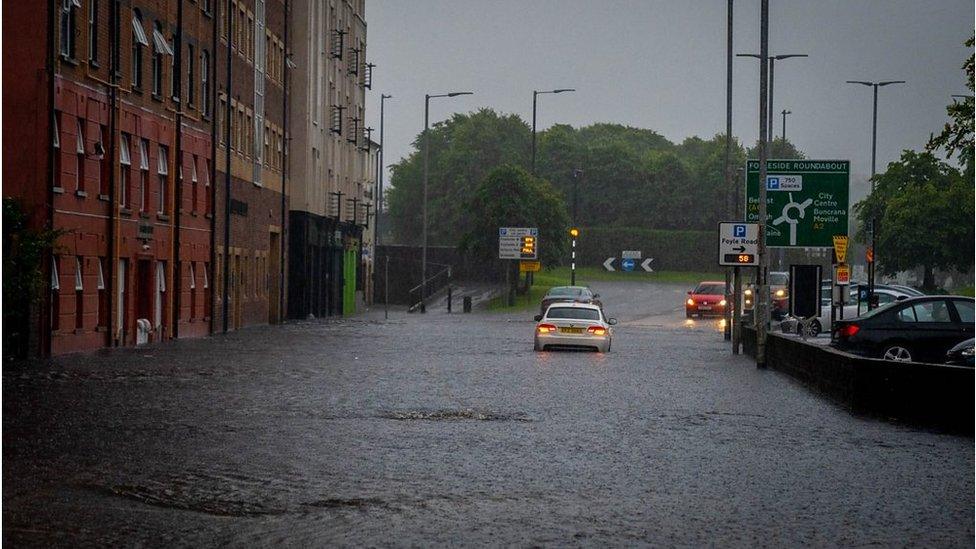 Residents in the north west have been cleaning up after flooding caused damage to properties.