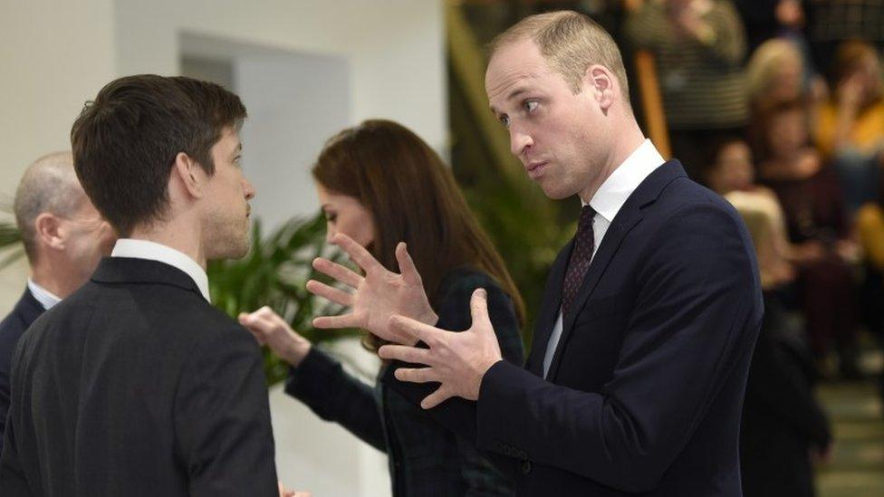 Duke and Duchess of Cambridge meeting Michelin workers