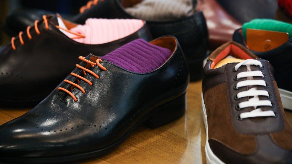 Simon Carter shoes and socks