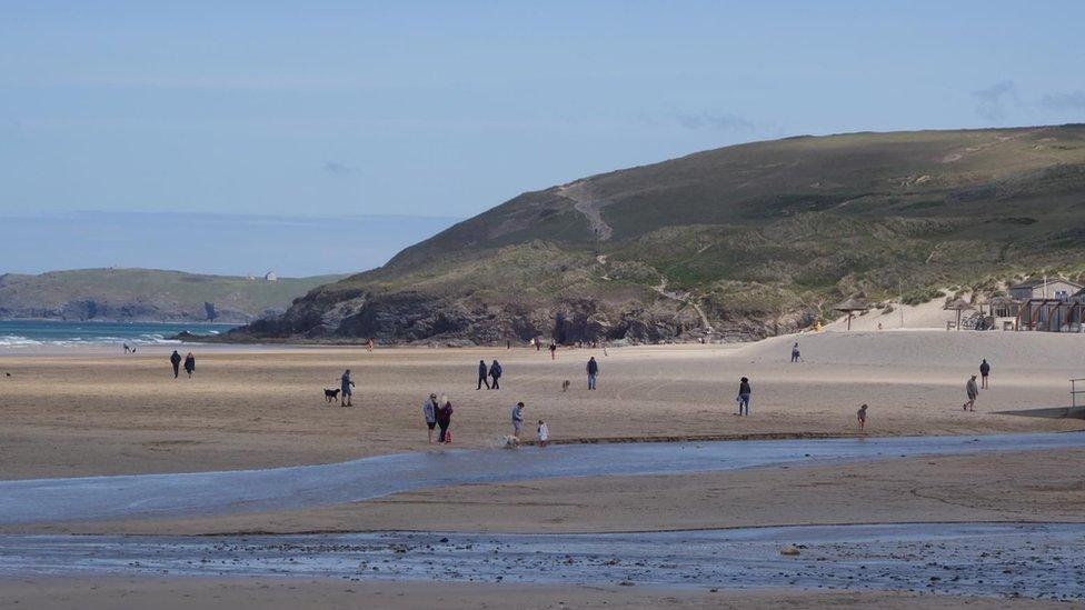 Perranporth beach