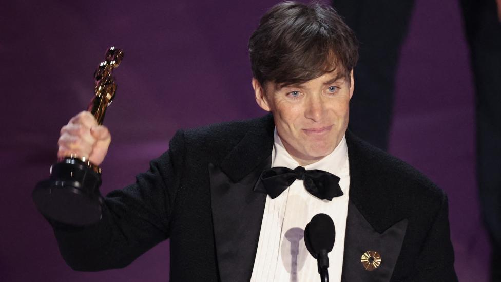 Cillian Murphy wins the Oscar for Best Actor for "Oppenheimer" during the Oscars show at the 96th Academy Awards in Hollywood, Los Angeles, California, U.S., March 10, 2024