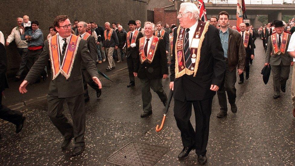 Lord Trimble and Ian Paisley