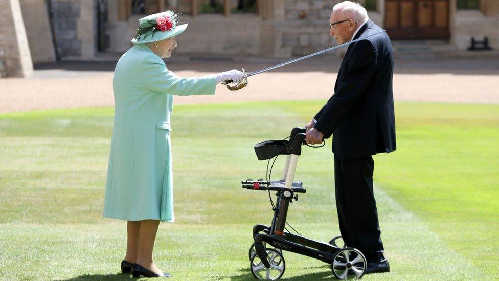 Capt Sir Tom knighted