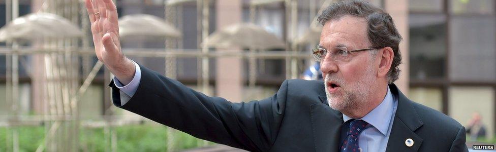 Spain's Prime Minister Mariano Rajoy arrives at a euro zone EU leaders emergency summit on the situation in Greece, in Brussels, Belgium, July 7, 2015.