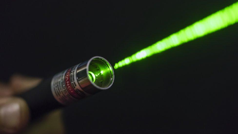 A laser pointer