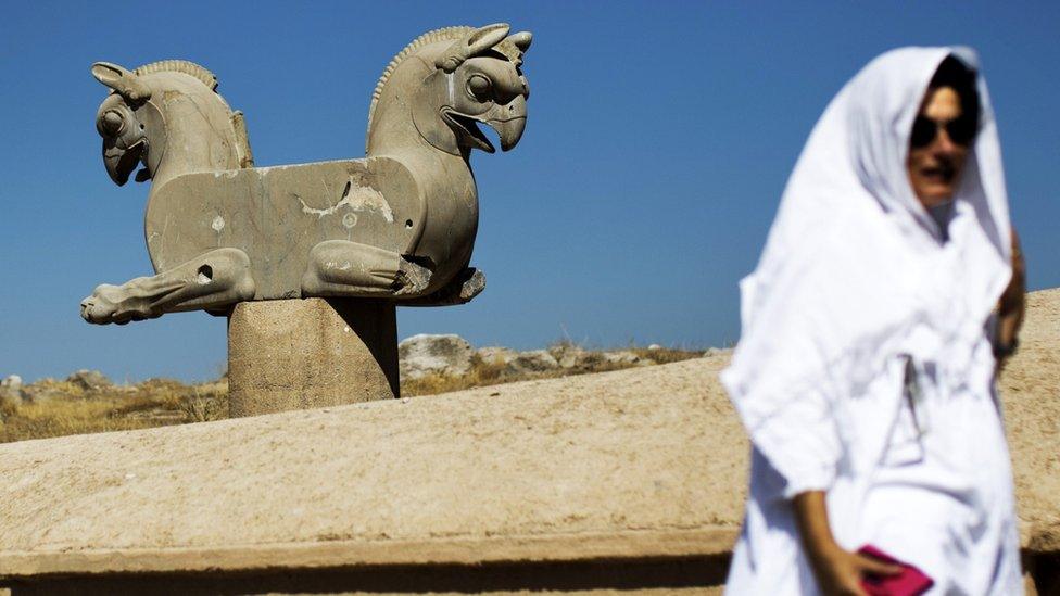 ancient ruins of persepolis, iran