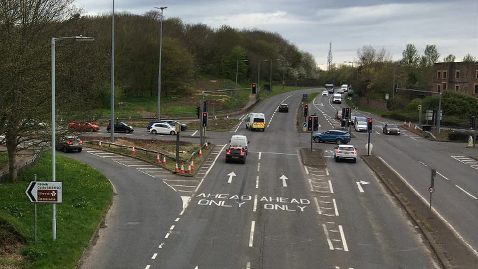 Creech Castle junction