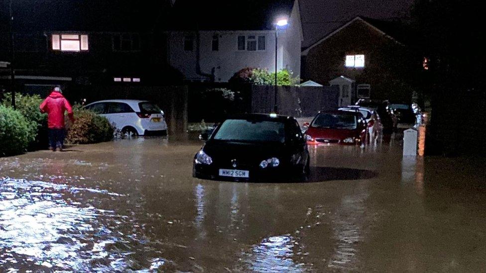 Flooding and cars