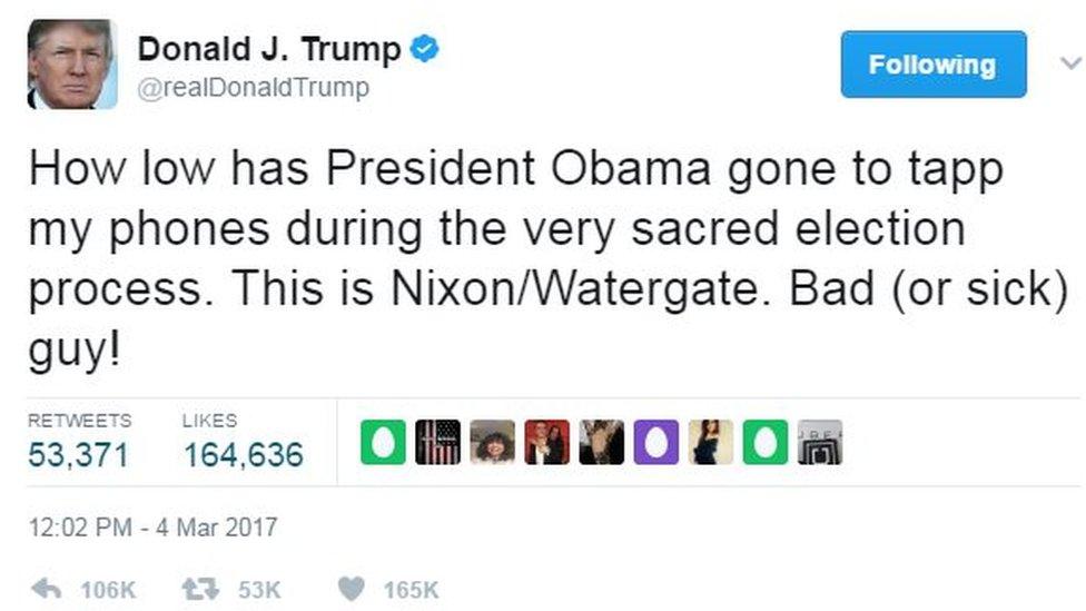 Donald Trump tweets