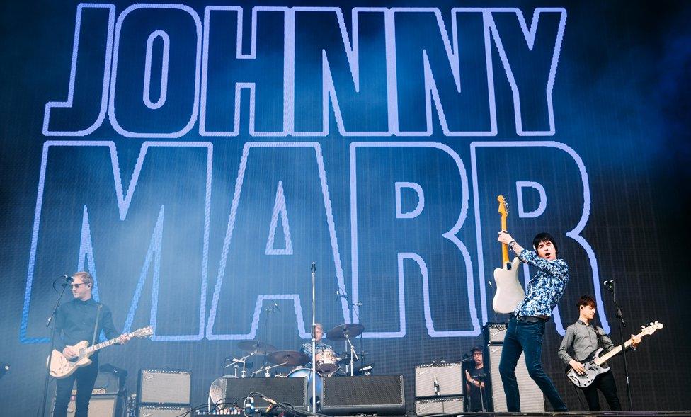 Johnny Marr at Glastonbury in 2019