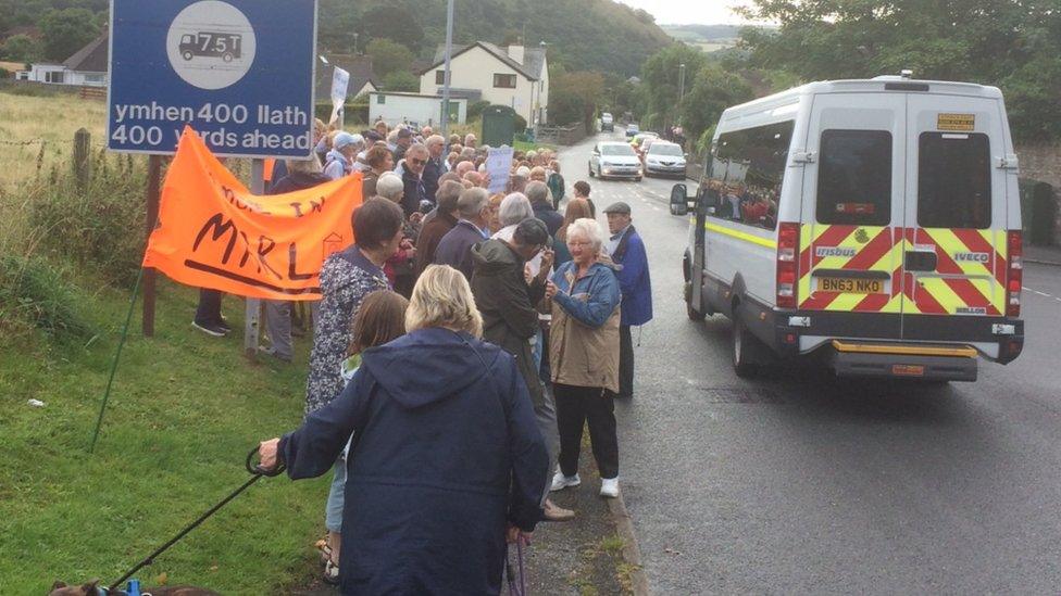 Protests against housing development in Conwy