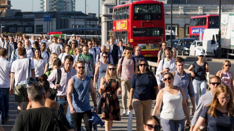 People walking