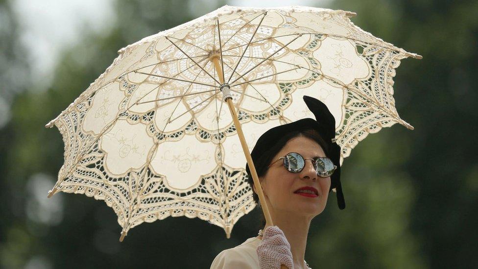 Racegoer at Ascot