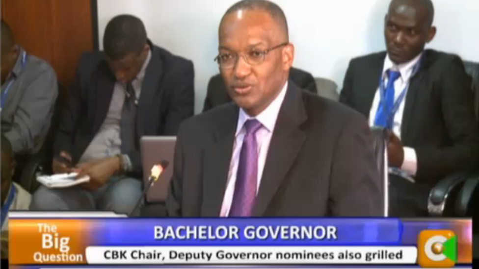 "Bachelor Governor" screen grab of Patrick Njoroge from 16 June 2015