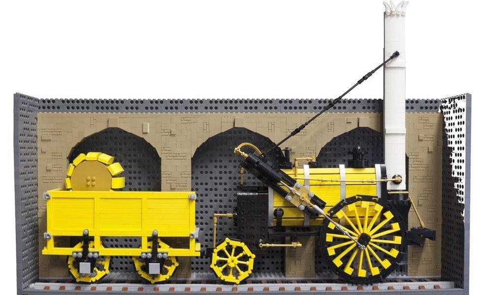 Lego model of Stephenson's Rocket