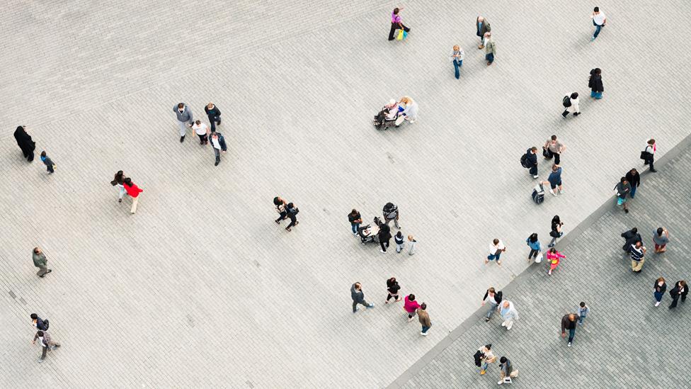 Crowd from above