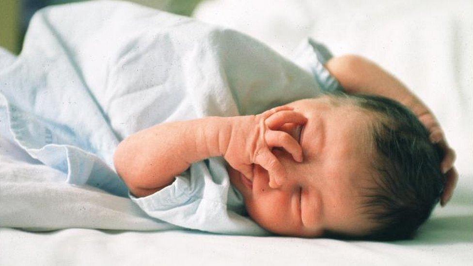 Newborn baby in hospital