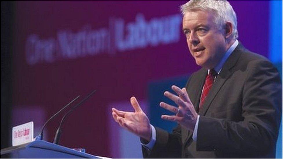 Carwyn Jones at the 2014 Welsh Labour conference