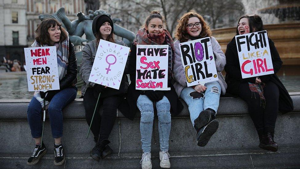 Women protesting