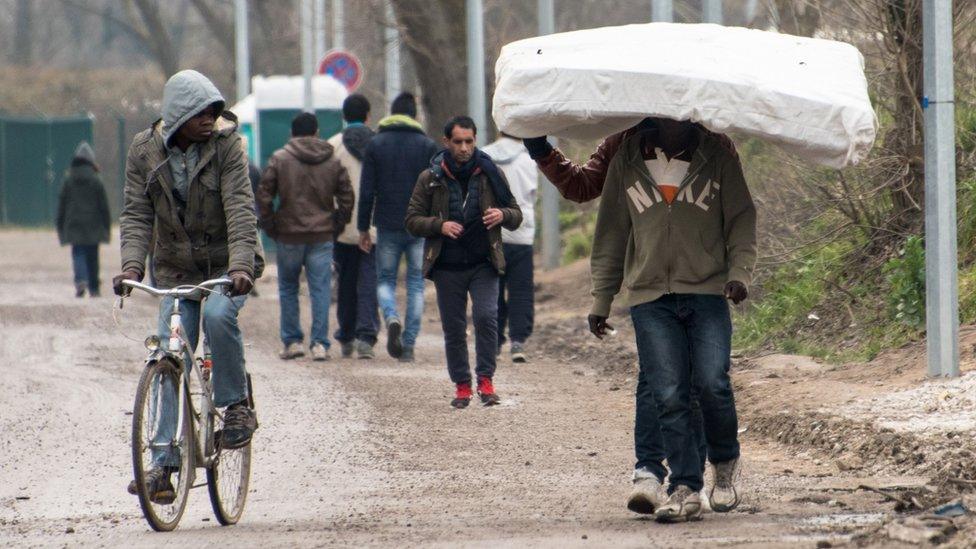 Migrants in Calais