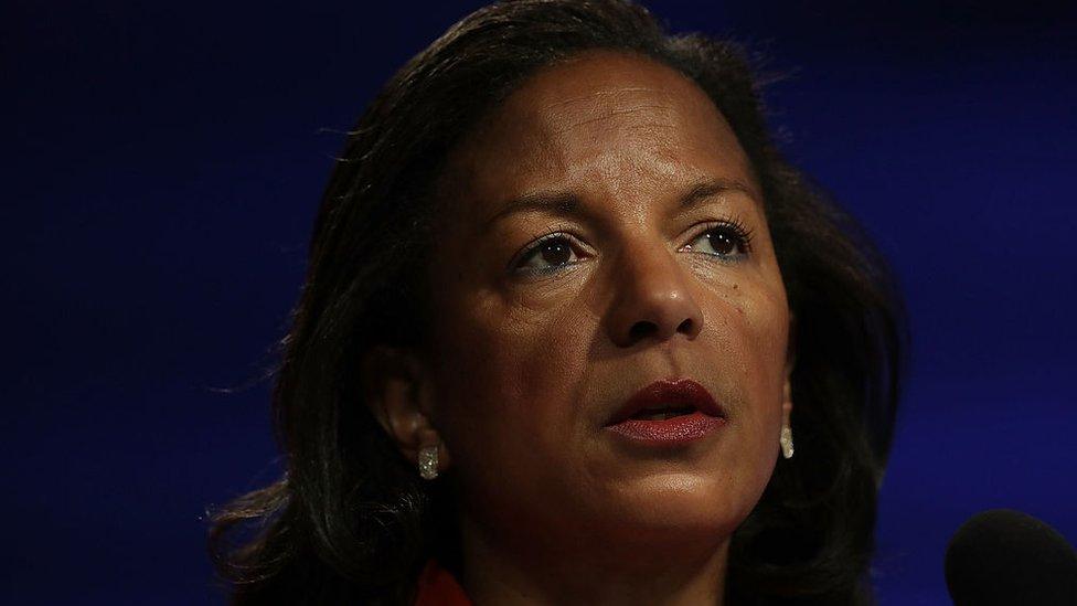 Former National Security Advisor Susan Rice participates in a discussion at the Woodrow Wilson Center in Washington, DC.