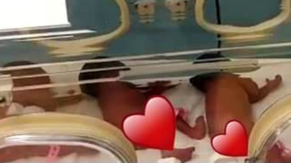 Three of the nonuplets born in Morocco to a Malian woman