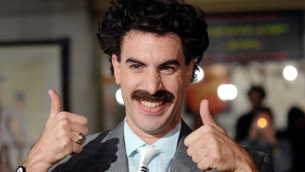 Sacha Baron Cohen in character as Borat